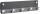 Alco Garderobenleiste Eisen satiniert Haken Edelstahl 26x2.8x7cm