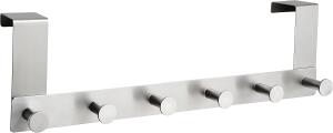 Alco Türgarderobe Edelstahl gebürstet 39x6,5x11,2cm silber
