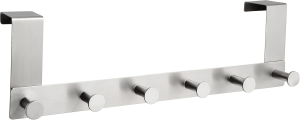 Alco Türgarderobe Edelstahl gebürstet 39x6,5x11,2cm silber