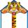 Ecoline Kinderdrachen Simple Flyer Tiger 85cm