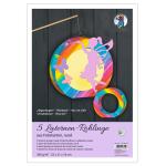 Ursus 1280001 - Laternen Rohlinge rund, Regenbogen Design, ca. 22 x 21 x 10 cm, 5 Stück, aus Fotokarton 300 g/qm, gelasert, für Kinder, zum Basteln von Laternen, ideal für den nächsten Laternenlauf