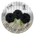 Ursus 3147590 Faltblätter Rund Uni intensiv, schwarz, 100 Blatt, aus Plakatpapier, 65 g/qm, Durchmesser ca. 12 cm, durchgefärbt, ideal zum Falten von Papierblüten und blumen