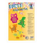 Ursus 3354699 Bunte Flechtmotive, Material für 27 Motive, in 9 verschiedenen Farben, ca. 21 x 28,5 cm, aus Fotokarton, inklusive Bastelanleitung, kreative Beschäftigung für Kinder, ideal als Geschenk
