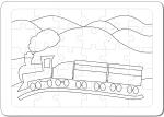 URSUS AusmalPuzzle ´Eisenbahn´, DIN A4 4008525041610