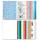 Ursus 7870099 - Bastelset " Winter", winterlicher Materialmix an verschiedenen Bastelpapieren, 26 Blatt sortiert in verschiedenen Materialien, Farben und Motiven