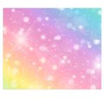 Ursus 7900099 - Bastelset, farbenfroher Materialmix in schönen Regenbogen-Farben, mit Bastelpapier, Faltblättern, Stanzteilen und Klebepads, bunt