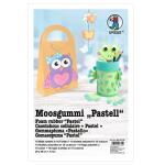 Ursus 8850099 - Moosgummi-Platten "Pastell", 2 mm dick, ca. 20 x 30 cm, 10 Schaumstoff-Platten sortiert in 10 Farben, knickfest, wasserfest und flexibel, ideal für kreatives Basteln