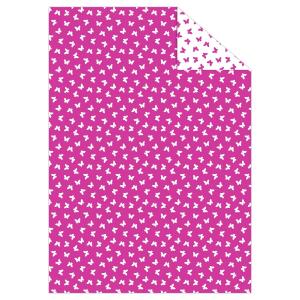 Ursus 11284667 Fotokarton, Schmetterling eosin, DIN A4, 10 Blatt, 300 g/qm, beidseitig bedruckt, aus Frischzellulose, ideale Grundlage für kreative Bastelarbeiten