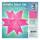 Aurelio Stern Transparentpapier uni, pink, 115 g, ca. 15 x 15 cm, 33 Blatt, beidseitig bedruckt