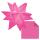 Aurelio Stern Transparentpapier uni, pink, 115 g, ca. 15 x 15 cm, 33 Blatt, beidseitig bedruckt