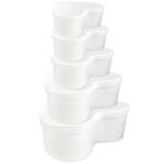 Ursus 17750099F Blanko Geschenkkarton Herz, weiß, 5er Set, aus kaschiertem Karton, zum Selbstgestalten, ideal für schöne Überraschungsmomente