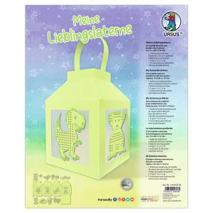 Ursus 18780050 - Laternen-Bastelset "Meine Lieblingslaterne Apfelgrün", Komplett-Set zum Selber-Basteln einer Laterne, inkl. Anleitung, ideal für Sankt Martin, Lampion-Umzug oder als herbstliche Deko