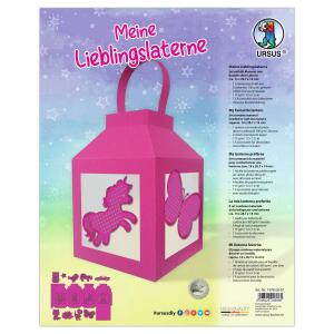 Ursus 18780067 - Laternen-Bastelset "Meine Lieblingslaterne Eosin", Komplett-Set zum Selber-Basteln einer Laterne, inkl. Anleitung, ideal für Sankt Martin, Lampion-Umzug oder als herbstliche Deko
