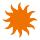 Ursus 19520005 Motivlocher mittel, Sonne, aus orangenem Kunststoff mit Metallstanze, Durchmesser ca. 25,4 mm, für Papierqualitäten von 160-220 g/qm, mit Druckknopffunktion für eine einfache Handhabung
