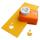 Ursus 19520041 - Motivlocher mittel, Schwan, aus orangenem Kunststoff mit Metallstanze, Durchmesser ca. 25,4 mm, für Papierqualitäten von 160 - 220 g/qm, mit Druckknopffunktion für einfache Handhabung