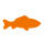 Ursus 19520048 Motivlocher mittel, Goldfisch, aus orangenem Kunststoff mit Metallstanze, Durchmesser ca. 25,4 mm, für Papierqualitäten von 160 220 g/qm, mit Druckknopffunktion