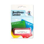 Ursus 19600065 Bordürenlocher Royal, aus rotem Kunststoff mit Metallstanze, mit Druckknopffunktion für einfache Handhabung, wiederholende Motive, ideal für Kartengestaltung, Scrapbooking, Fotoalben