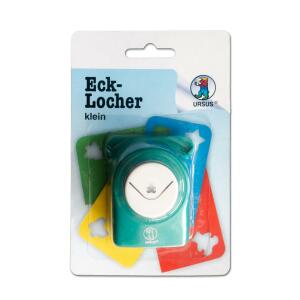 Ursus 19620018 Motivlocher klein, Bär, aus grünem Kunststoff mit Metallstanze, Durchmesser ca. 16 mm, für Papierqualitäten von 160-220 g/qm, mit Druckknopffunktion für eine einfache Handhabung