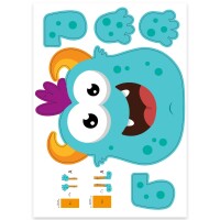 Ursus 21350099F - Hexentreppen-Bastelset, Material für 10 Tiere, Fotokarton, Wellpappe und Papierstreifen, Jungen und Mädchen