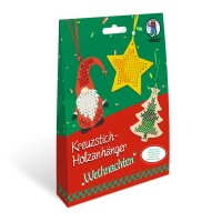 Ursus 21440004 Kreuzstich Weihnachten, Bastel-Set...