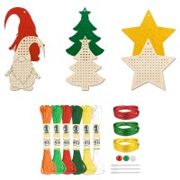 Ursus 21440004 Kreuzstich Weihnachten, Bastel-Set...