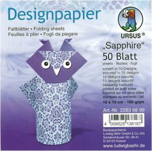 Ursus DESIGNP."SAPPHIRE"100G,10x10CM,50BL,SOR.10DE.