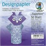 Ursus 22836899F Designpapier, beidseitig bedruckt, 50...