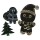 Ursus 24540004F Magische Kratzel-Motive Weihnachten, schwarz, mit Regenbogen Effekt, 6 Bogen 250 g/qm, inklusive 1 Bambusstift, Stickeraugen und Kratzanleitung, ideal als Geschenk, bunt