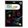 Ursus 24554600F Magische Kratzel, DIN A4, schwarz, mit Regenbogen Effekt, 10 Bogen 250 g/qm, inklusive 1 Bambusstift und Kratzanleitung, ideal als Geschenk, bunt