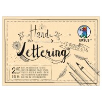 Ursus 24926410 - Handlettering Paper, Creme, DIN A6, 210...