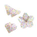 Ursus FALTBL.TRANSP. "BUNTE HERZEN"115G,15x15CM,50BL.