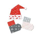 Ursus 38075599F Faltblätter Nordic Christmas, ca. 15 x 15 cm, 120 Blatt quadratisches Faltpapier mit 10 verschiedenen weihnachtlichen Motiven, beidseitig Bedruckt, bunt