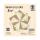 Ursus 41256101 Indian Colours Beige, mit 10 Naturpapier und 5 Blatt Packpapier, gerippt, einseitig Bedruckt, mit Metall-Effekt und Glitter veredelt