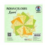 Ursus 41256104 Indian Colours Green, mit 10 Naturpapier...
