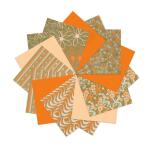Ursus 41256105 Indian Colours Orange, mit 10 Naturpapier...