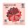 Ursus 41256106 Indian Colours Red, mit 10 Naturpapier und 5 Blatt Tonzeichenpapier, einseitig Bedruckt, mit Metall-Effekt und Glitter veredelt
