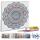 Ursus 43520001F - Diamond Painting Mandala Set 1, Bastelset mit Steinchen in hellblau, rot und gelb, 1 Leinwand 30 x 30 x 1,5 cm