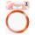 Ursus 44000000 Doppelseitiges Klebeband, rot, Breite ca. 3 mm, Länge ca. 10 m, transparent, eine Rolle, vielseitig einsetzbar, ideal zum Basteln