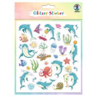 Ursus 59540003F - Glitzer-Sticker Fun III, 4...