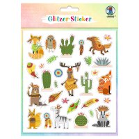 Ursus 59540004F - Glitzer-Sticker Fun IV, 4...