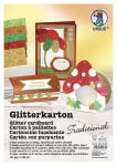 Ursus GLITTERKARTON 330G.DIN A4,5BL.SORT. "TRADITIONAL"