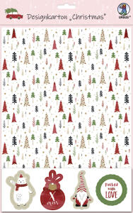 Ursus DESIGNKARTON CHRISTMAS 200G.A4,5BL.