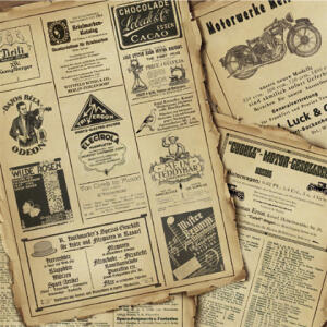 Scrapbook paper "Memories", 12"x12", 5BL. M.97