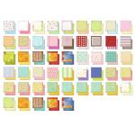 Ursus 71810099 - Design-Papier "Romantik", Mix mit 50 Blatt beidseitig bedrucktem Motiv-Papier, 190 g/m², 30,5 x 30,5 cm, Vorder- und Rückseite jeweils unterschiedlich bedruckt