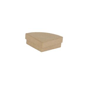 Clairefontaine Décopatch BT072C - Schachtel aus Pappmaché, 1/4 Torte 7x7x3cm, 1 Stück
