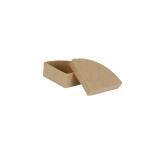 Clairefontaine Décopatch BT072C - Schachtel aus Pappmaché, 1/4 Torte 7x7x3cm, 1 Stück