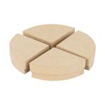 Clairefontaine Décopatch BT072C - Schachtel aus Pappmaché, 1/4 Torte 7x7x3cm, 1 Stück