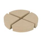 Clairefontaine Décopatch BT072C - Schachtel aus Pappmaché, 1/4 Torte 7x7x3cm, 1 Stück