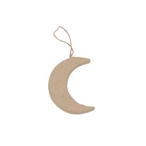 Clairefontaine Décopatch NO057C - Kleiner Mond aus Pappmaché, zum Aufhängen, 15x5x7,5 cm, 1 Stück