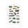 Clairefontaine Maildor CY146C Aufkleber, Mehrfarbig